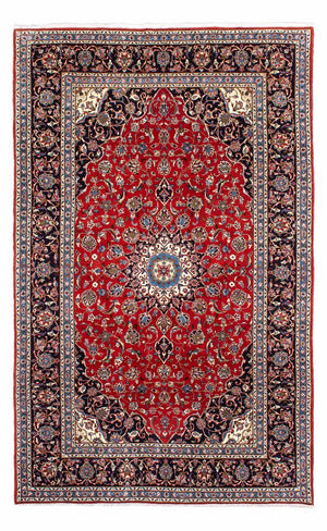 Alfombra persa - Real - 321 x 202 cm - rojo oscuro