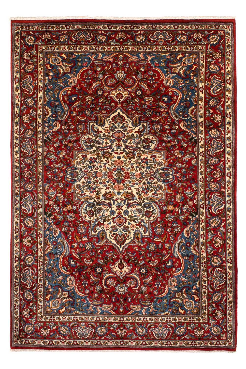 Alfombra persa - Nómada - 297 x 200 cm - rojo oscuro