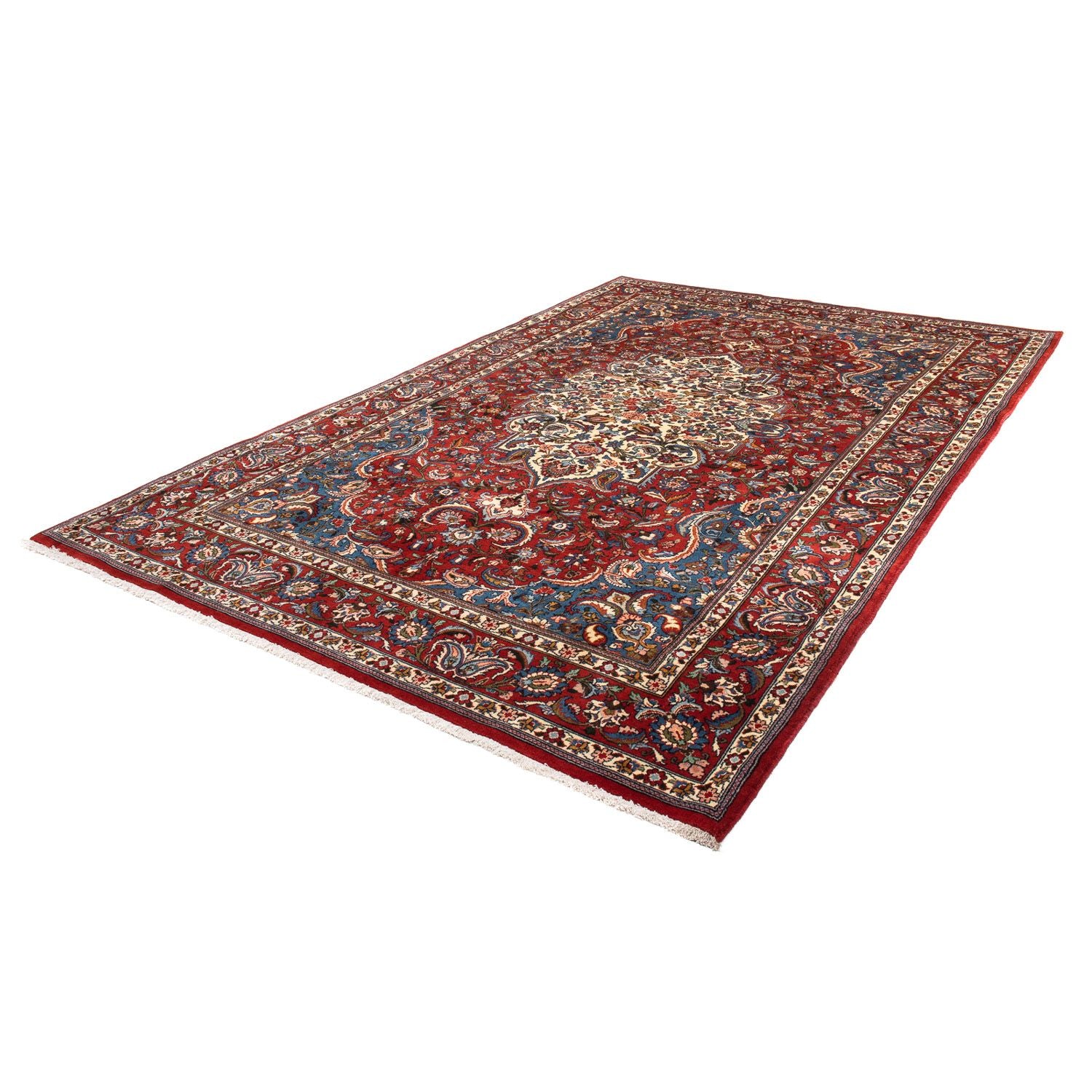 Alfombra persa - Nómada - 297 x 200 cm - rojo oscuro