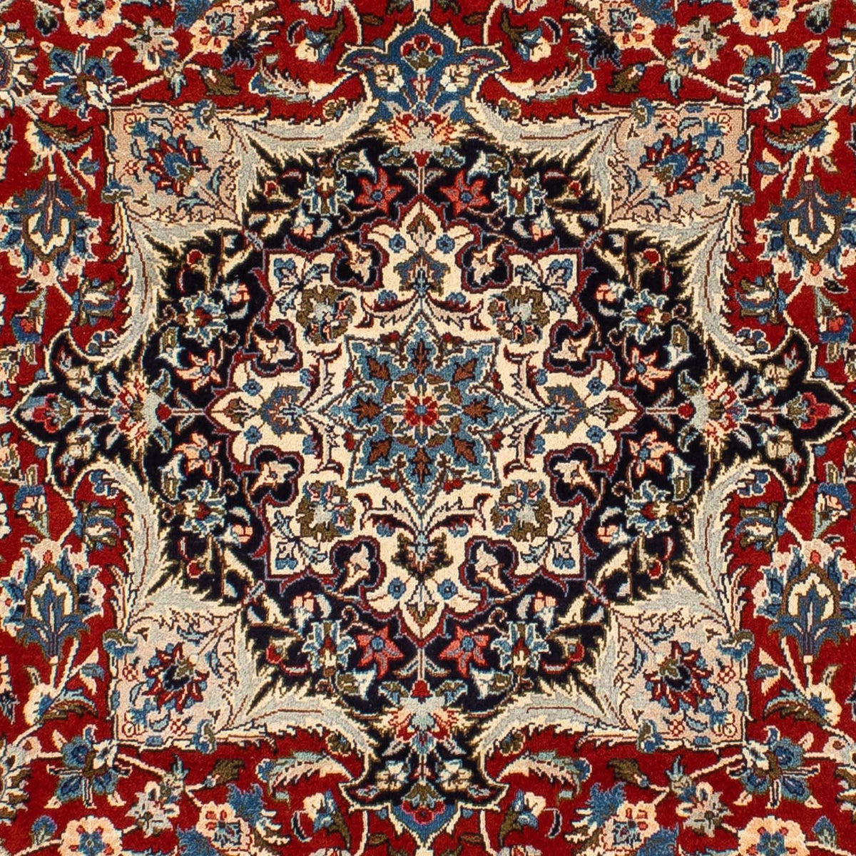 Alfombra persa - Keshan - 300 x 205 cm - rojo oscuro