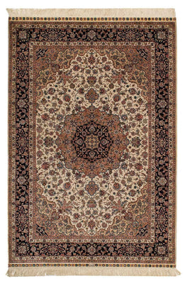Alfombra de seda - Seda china - 183 x 122 cm - rojo oscuro