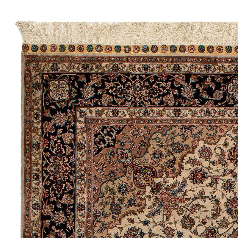 Alfombra de seda - Seda china - 183 x 122 cm - rojo oscuro