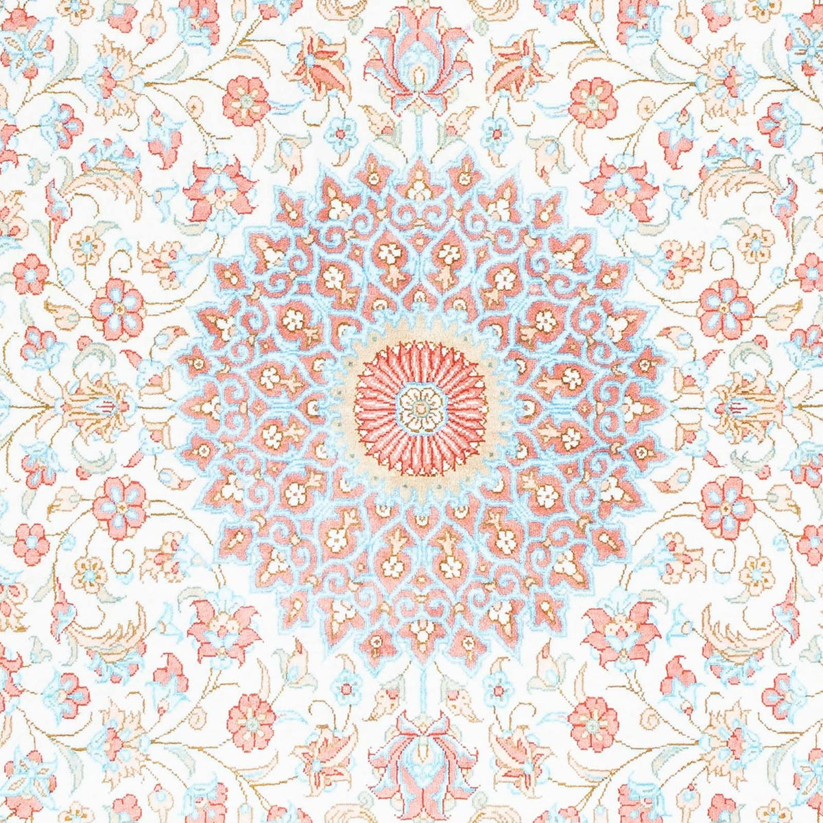 Alfombra persa - Ghom oval  - 120 x 76 cm - beige