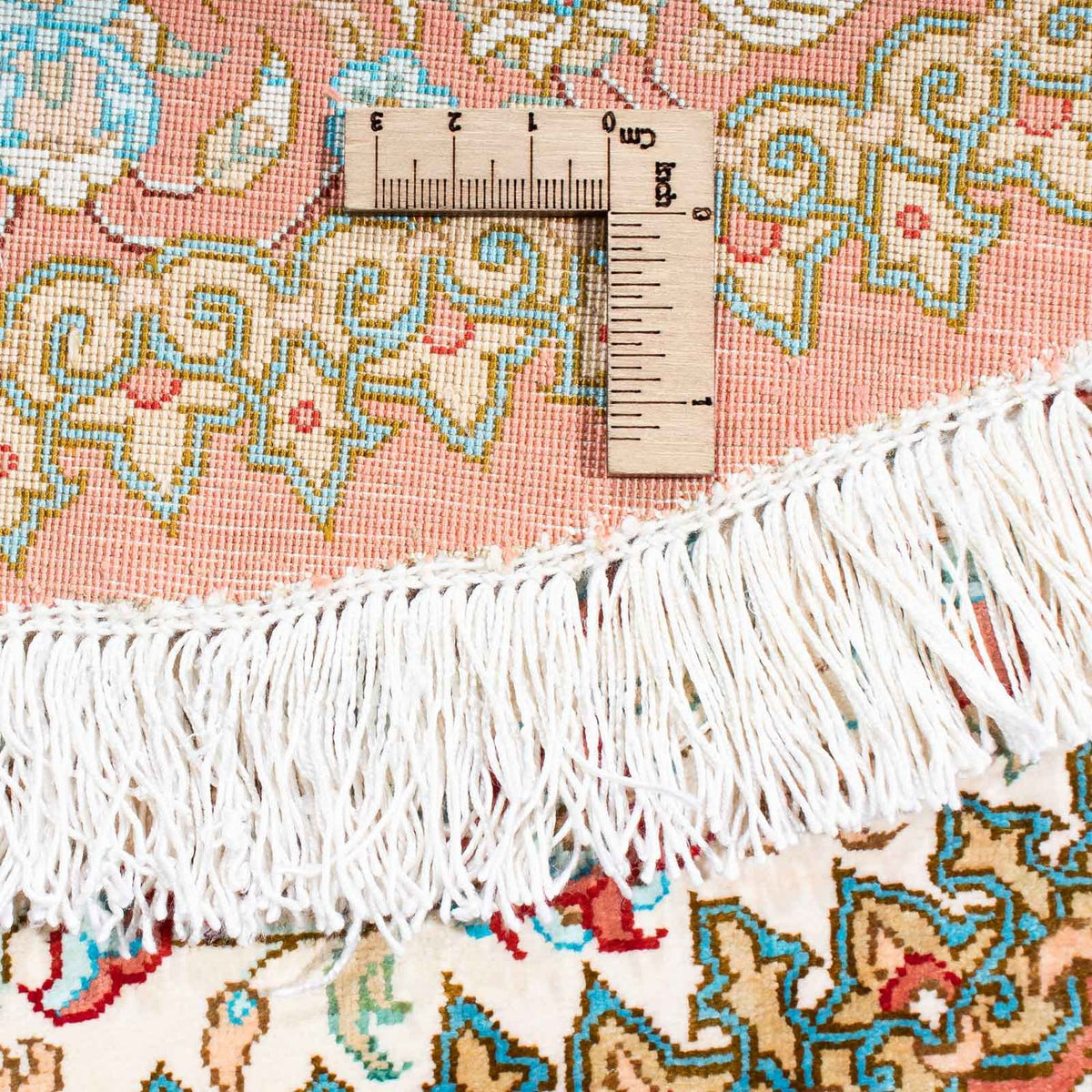 Alfombra persa - Ghom oval  - 120 x 76 cm - beige