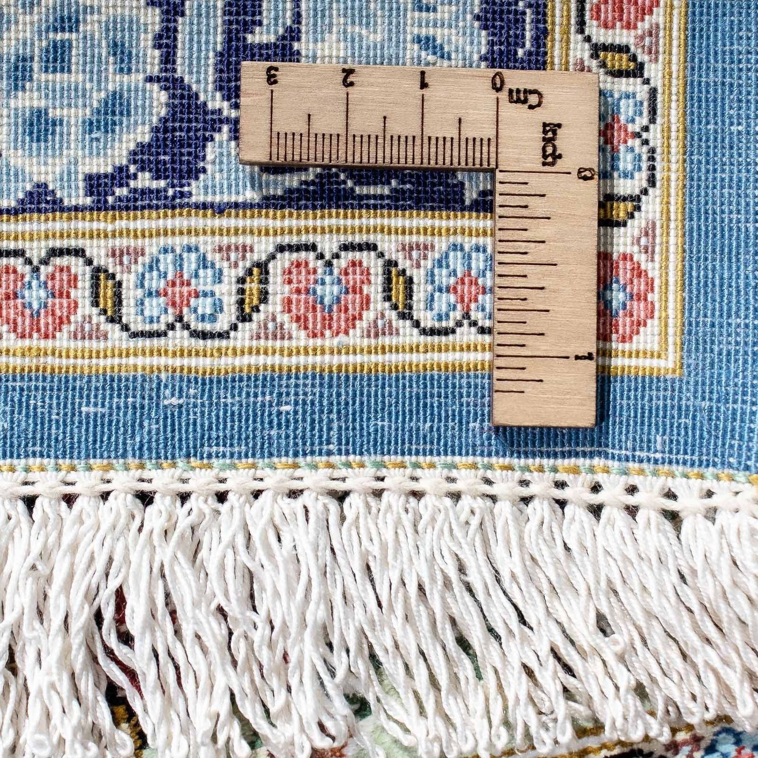 Alfombra persa - Ghom - 85 x 59 cm - azul