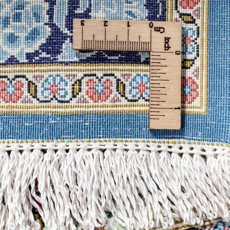 Alfombra persa - Ghom - 85 x 59 cm - azul
