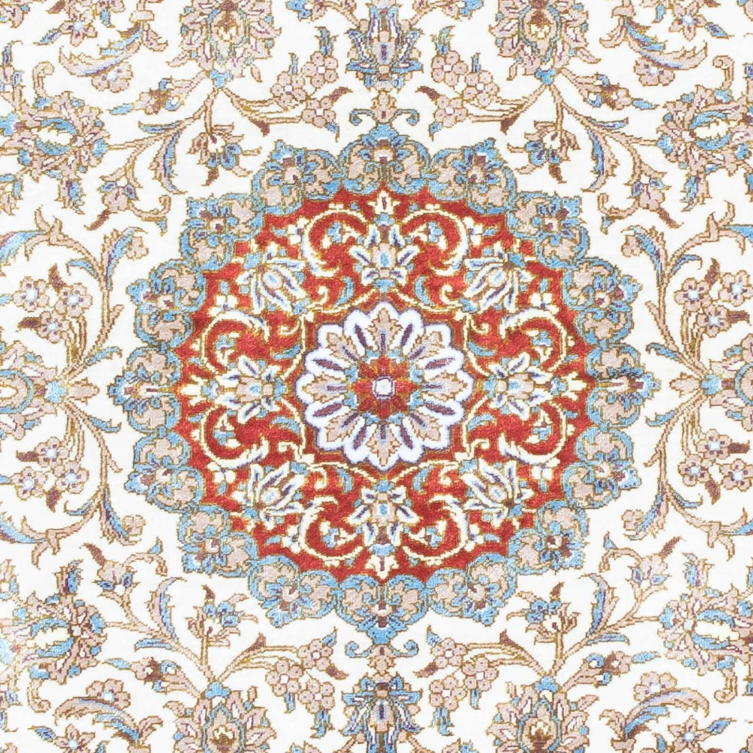 Alfombra persa - Ghom - 118 x 80 cm - beige