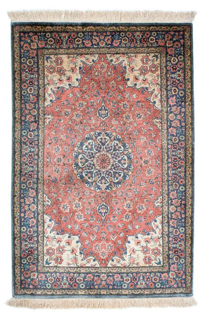 Alfombra persa - Ghom - 121 x 78 cm - óxido