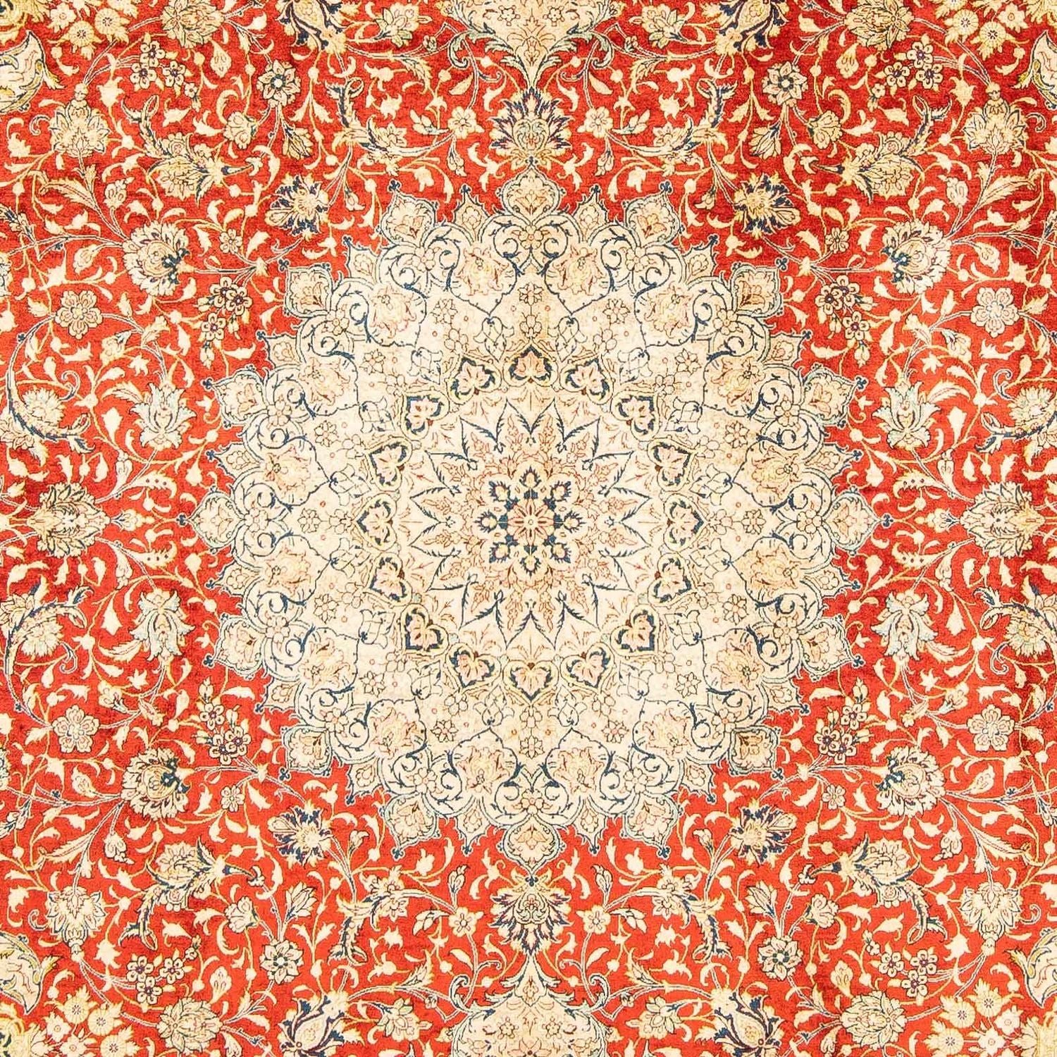 Alfombra persa - Ghom - 296 x 196 cm - óxido