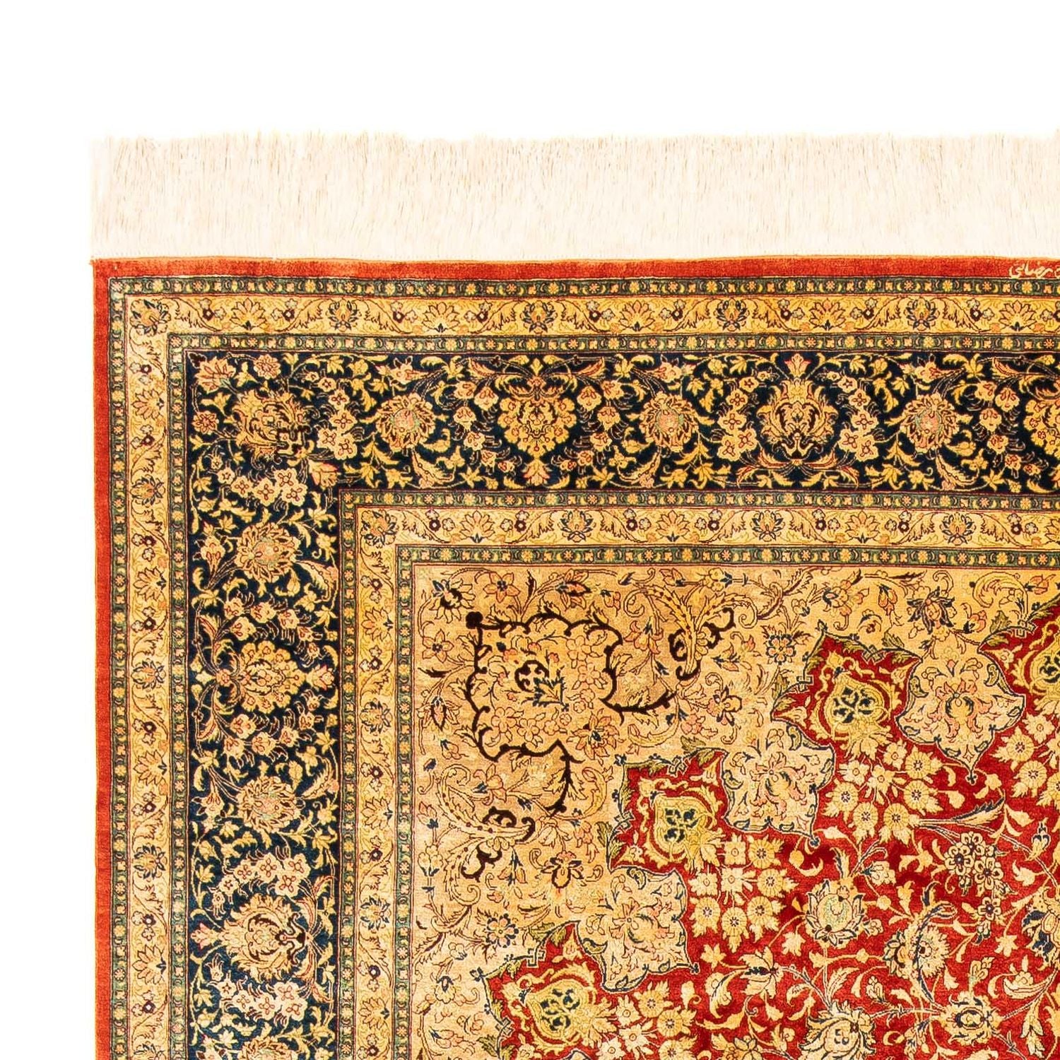 Alfombra persa - Ghom - 296 x 196 cm - óxido