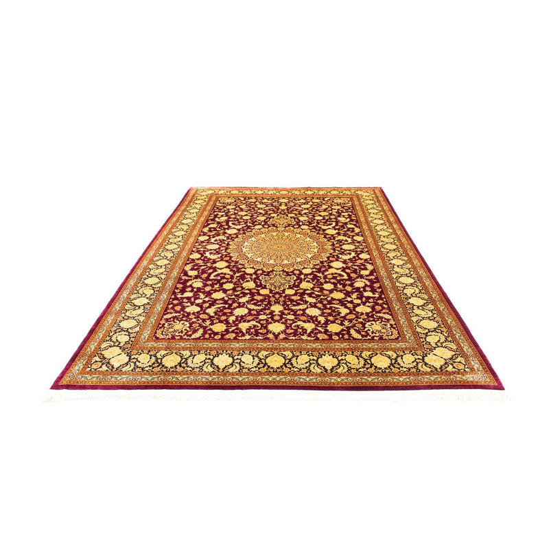Alfombra persa - Ghom - 305 x 202 cm - rojo oscuro