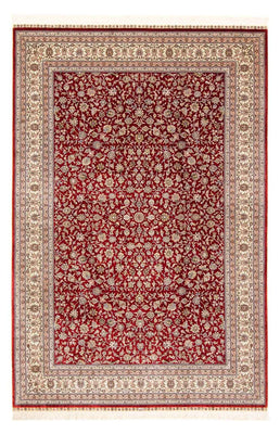 Alfombra oriental - Hereke - 276 x 185 cm - rojo oscuro