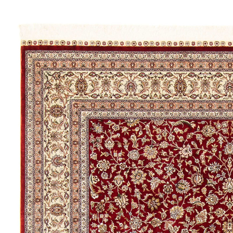 Alfombra oriental - Hereke - 276 x 185 cm - rojo oscuro