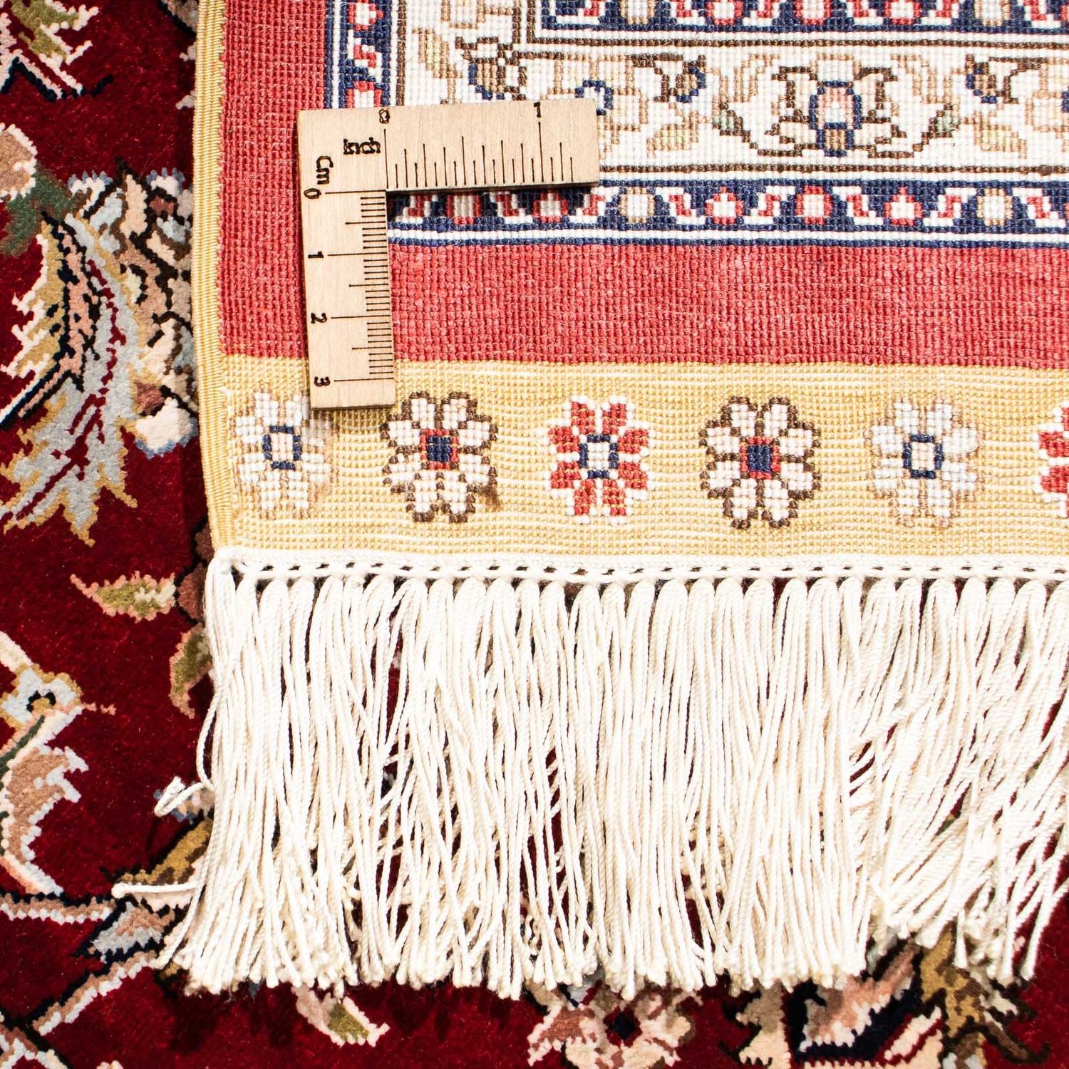 Alfombra oriental - Hereke - 276 x 185 cm - rojo oscuro