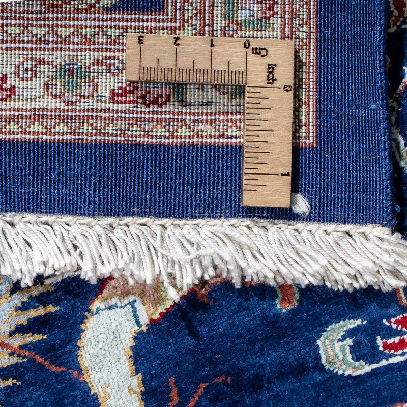 Alfombra persa - Ghom - 87 x 55 cm - azul oscuro