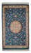 Alfombra persa - Ghom - 92 x 57 cm - azul oscuro