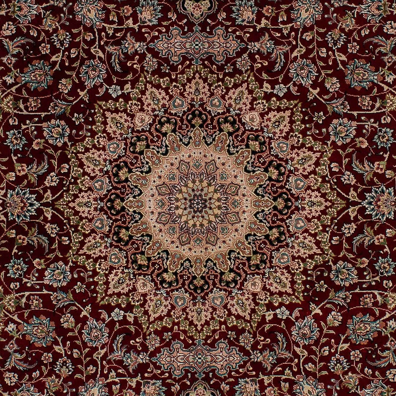 Alfombra de seda - Seda china - 183 x 122 cm - rojo oscuro
