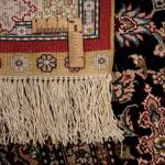 Alfombra de seda - Seda china - 183 x 122 cm - rojo oscuro