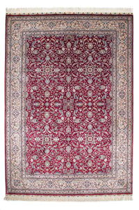 Alfombra oriental - Hereke - 246 x 170 cm - rojo oscuro