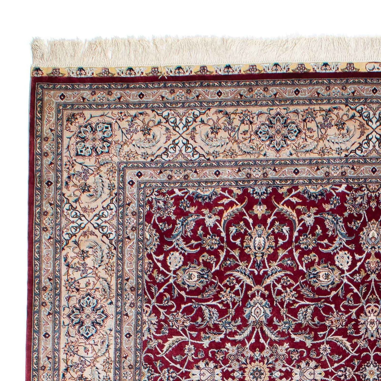 Alfombra oriental - Hereke - 246 x 170 cm - rojo oscuro