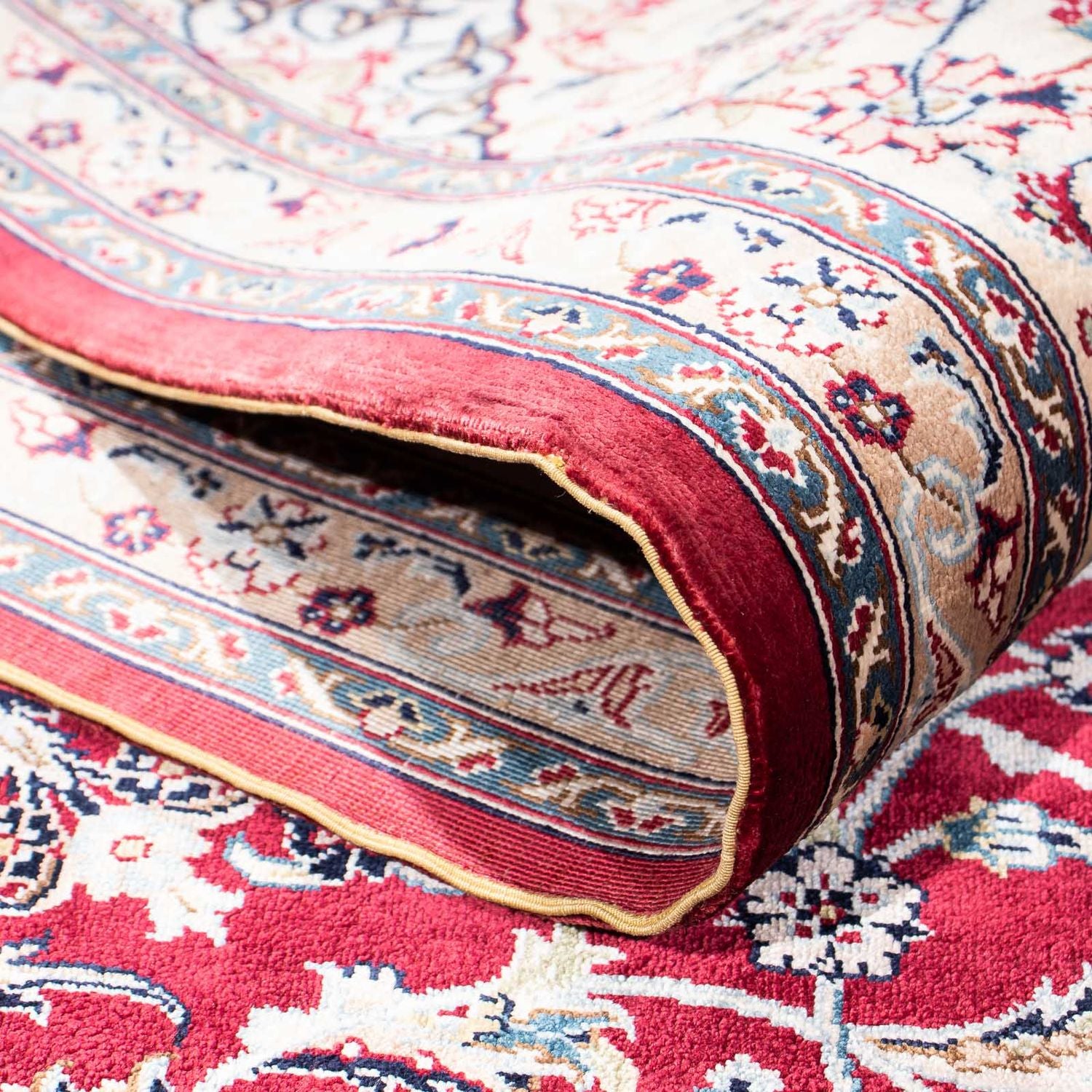Alfombra oriental - Hereke - 246 x 170 cm - rojo oscuro
