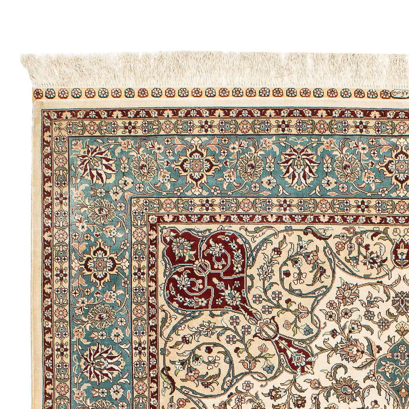 Alfombra de seda - Seda china - 183 x 122 cm - rojo oscuro