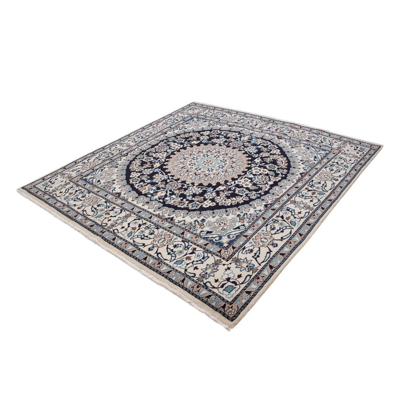 Alfombra persa - Nain cuadrado  - 202 x 194 cm - azul oscuro