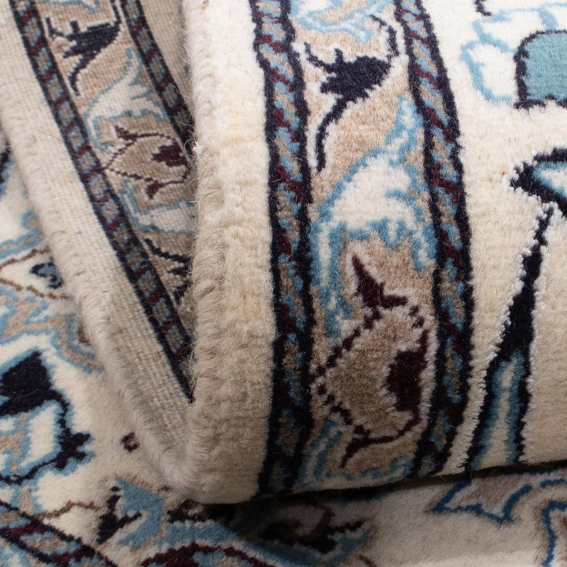 Alfombra persa - Nain cuadrado  - 202 x 194 cm - azul oscuro