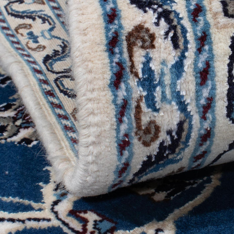 Alfombra persa - Nain - 247 x 190 cm - azul claro