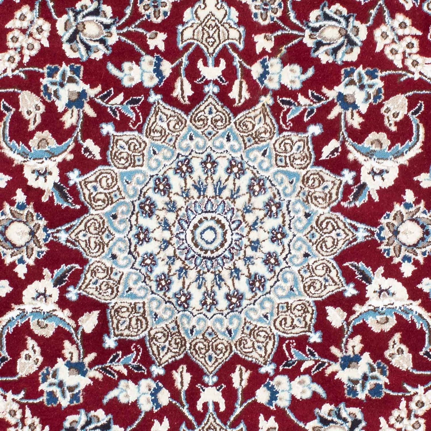 Alfombra Persa - Nain - Real - 173 x 114 cm - rojo oscuro