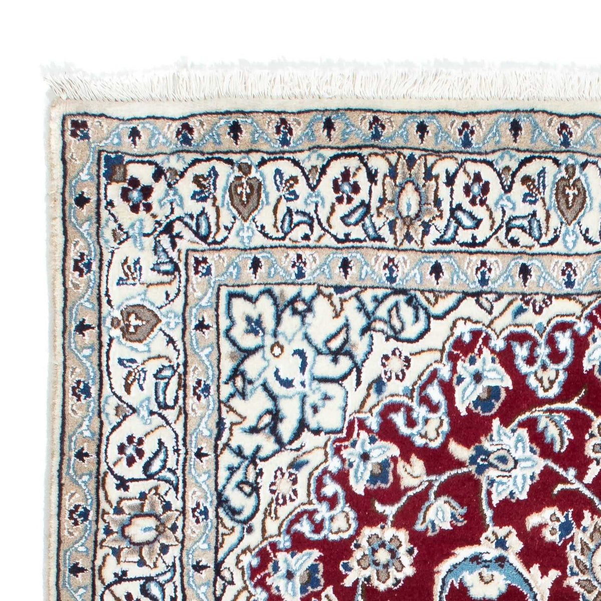 Alfombra Persa - Nain - Real - 173 x 114 cm - rojo oscuro