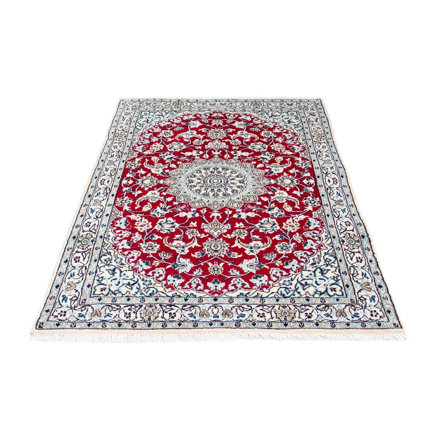 Alfombra Persa - Nain - Real - 172 x 110 cm - rojo
