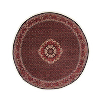 Alfombra persa - Bidjar redondo  - 250 x 250 cm - rojo oscuro