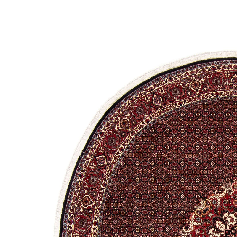 Alfombra persa - Bidjar redondo  - 250 x 250 cm - rojo oscuro