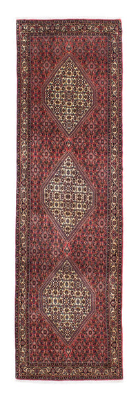 Alfombra de pasillo Alfombra persa - Bidjar - 298 x 88 cm - rojo oscuro