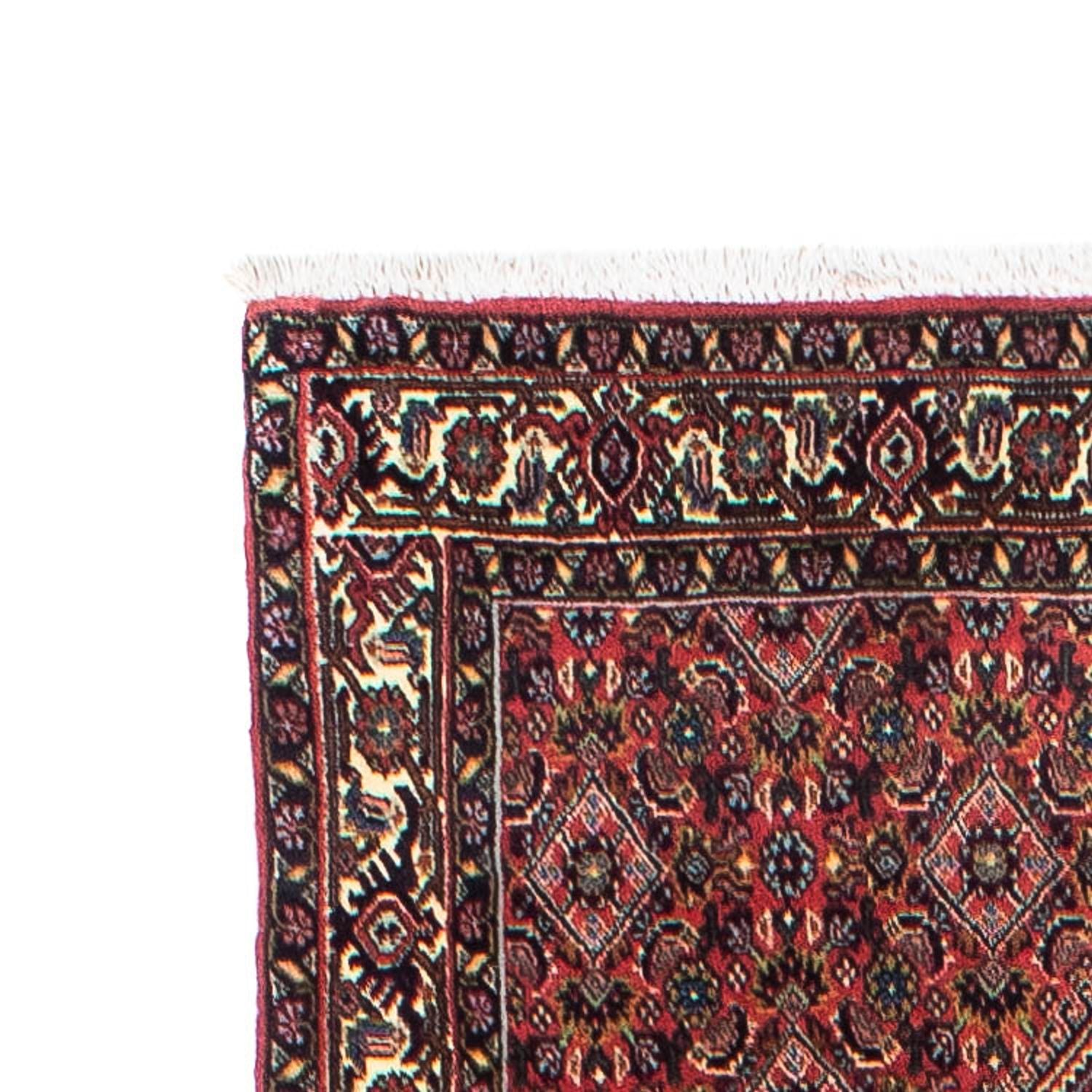 Alfombra de pasillo Alfombra persa - Bidjar - 298 x 88 cm - rojo oscuro
