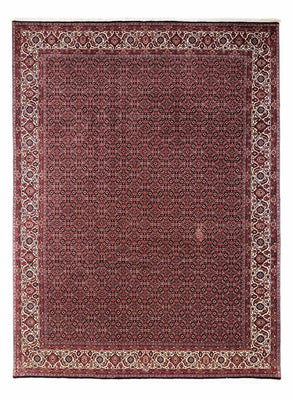 Alfombra persa - Bidjar - 346 x 250 cm - rojo oscuro