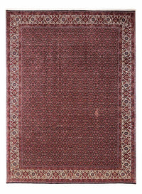 Alfombra persa - Bidjar - 346 x 250 cm - rojo oscuro