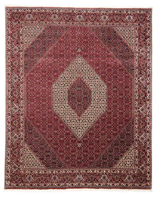 Alfombra persa - Bidjar - 303 x 250 cm - rojo oscuro