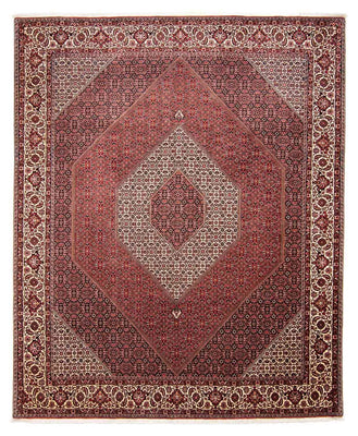 Alfombra persa - Bidjar - 309 x 256 cm - rojo oscuro