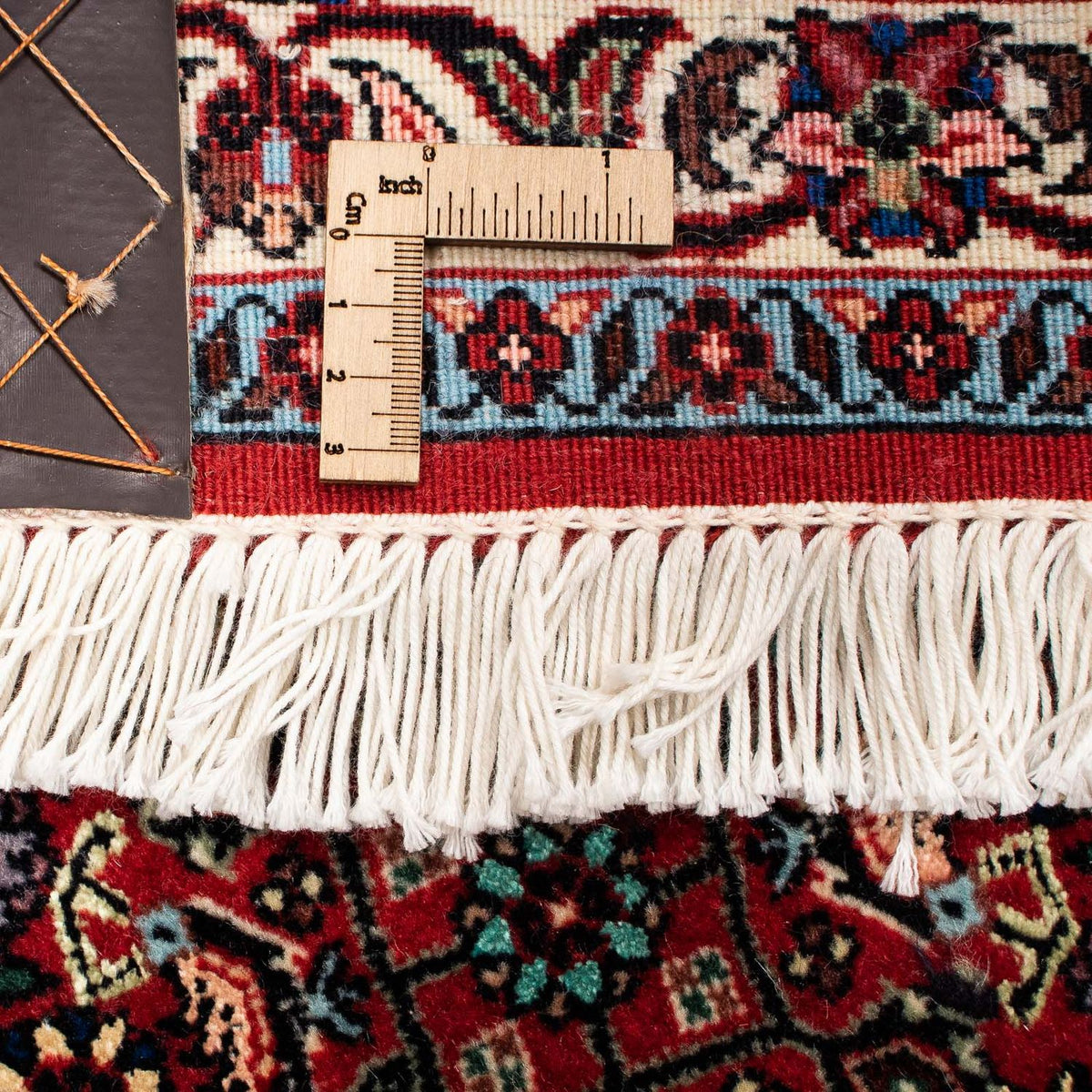 Alfombra persa - Bidjar - 252 x 206 cm - rojo oscuro