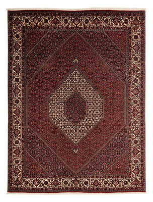 Alfombra persa - Bidjar - 259 x 200 cm - rojo oscuro