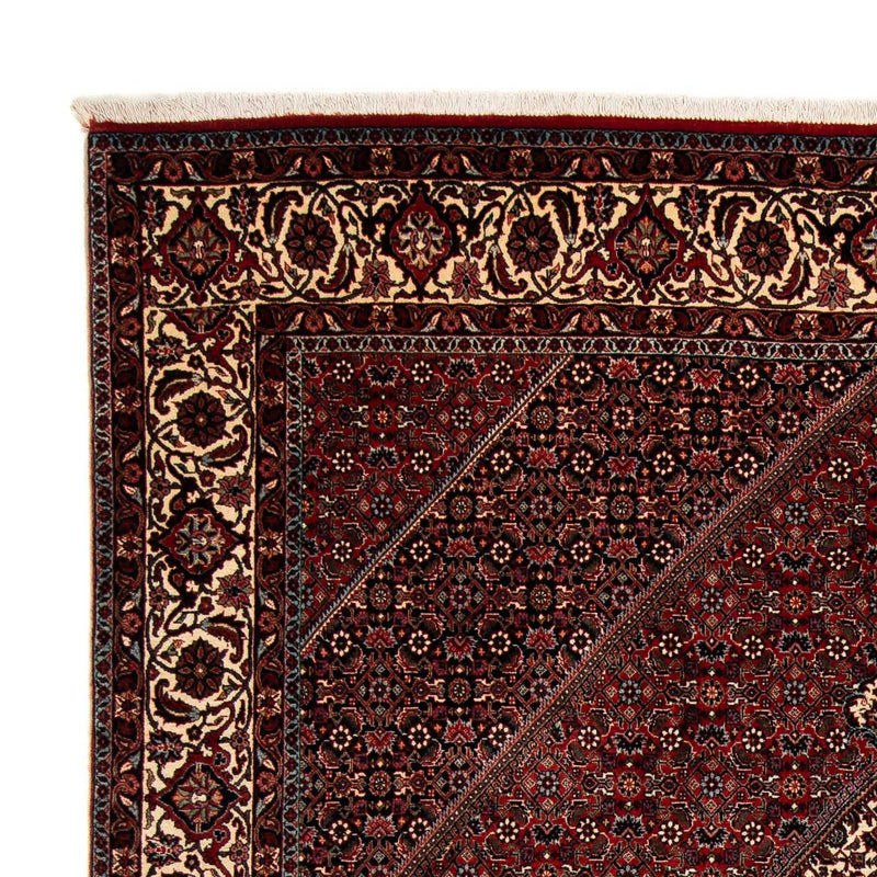 Alfombra persa - Bidjar - 259 x 200 cm - rojo oscuro