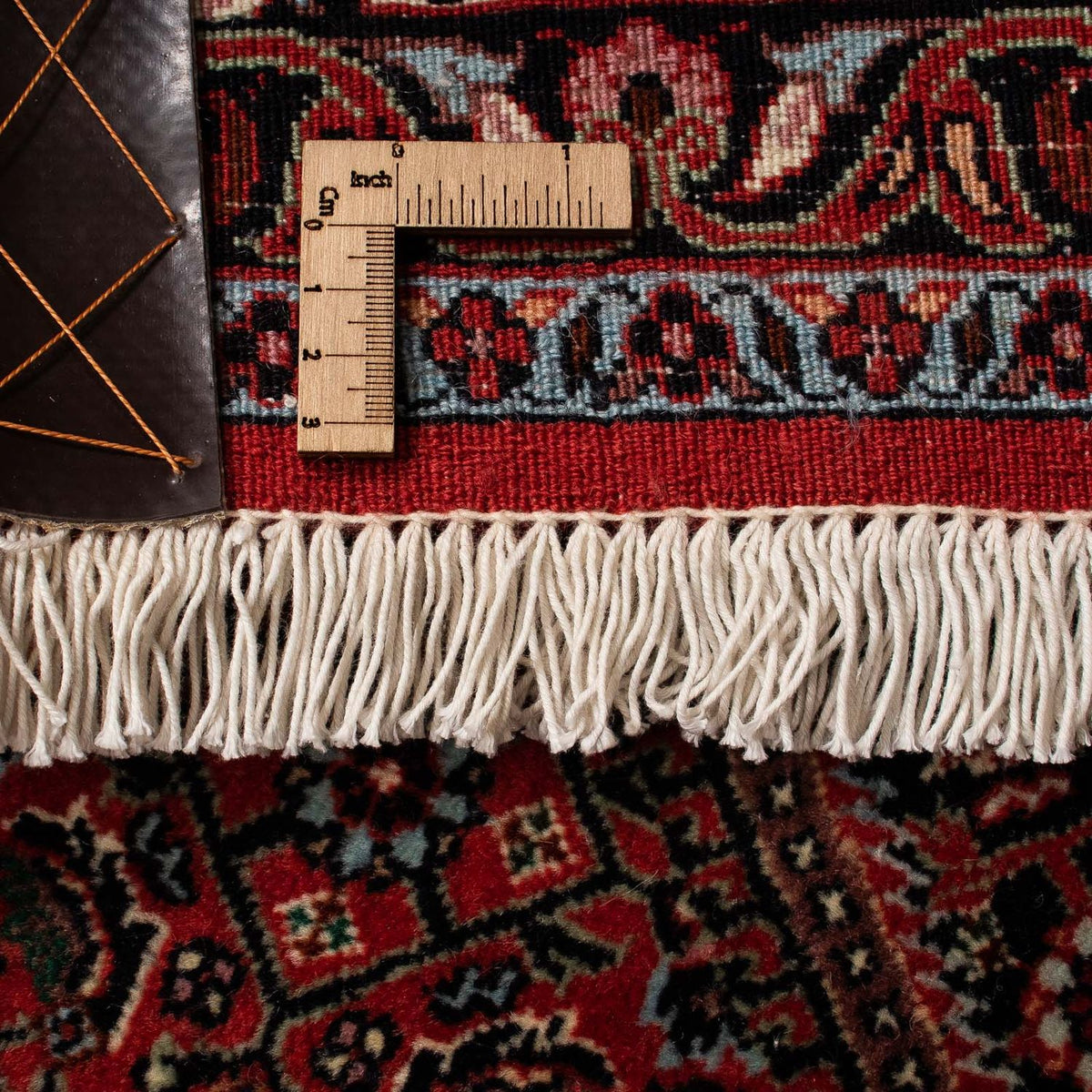 Alfombra persa - Bidjar - 259 x 200 cm - rojo oscuro