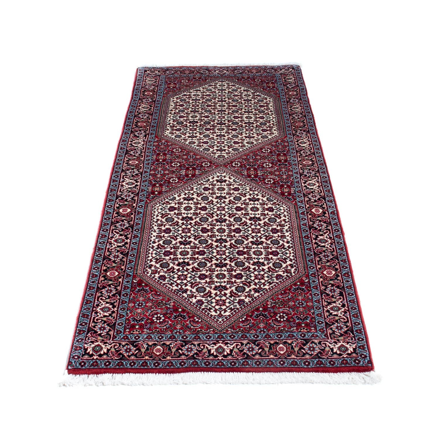 Alfombra de pasillo Alfombra persa - Bidjar - 203 x 73 cm - azul oscuro