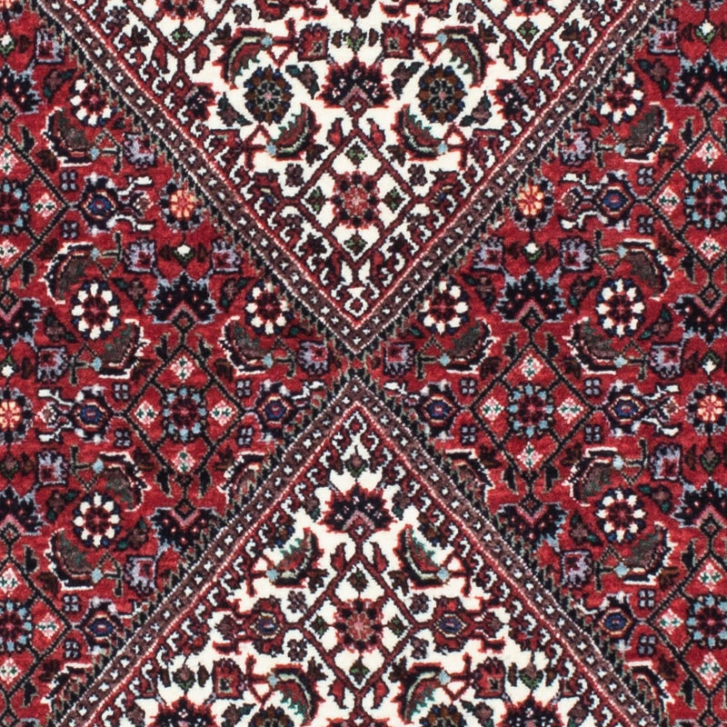 Alfombra de pasillo Alfombra persa - Bidjar - 199 x 73 cm - rojo oscuro