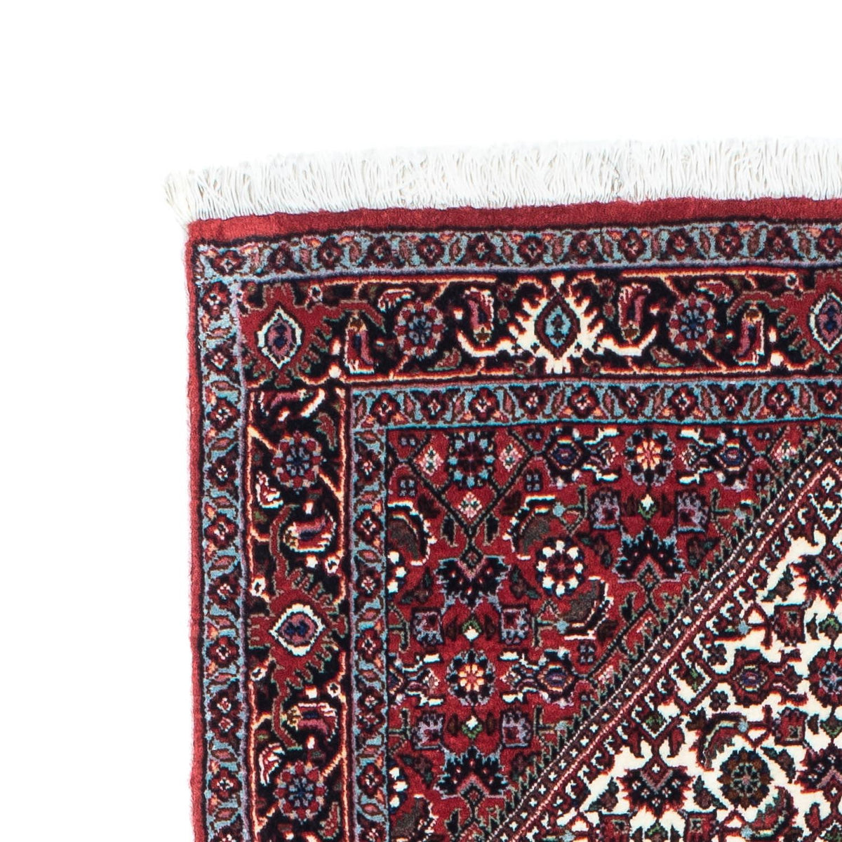 Alfombra de pasillo Alfombra persa - Bidjar - 199 x 73 cm - rojo oscuro