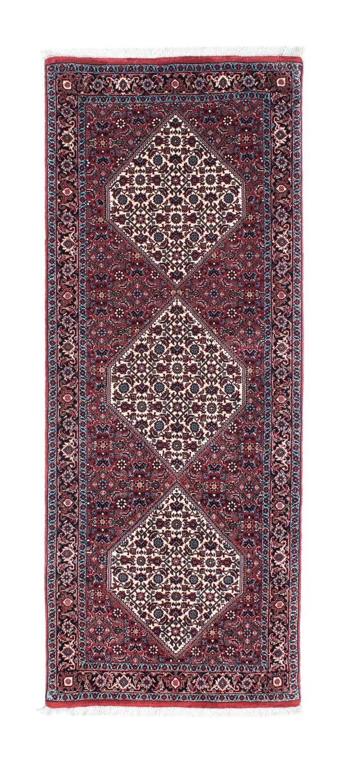 Alfombra de pasillo Alfombra persa - Bidjar - 198 x 75 cm - rojo