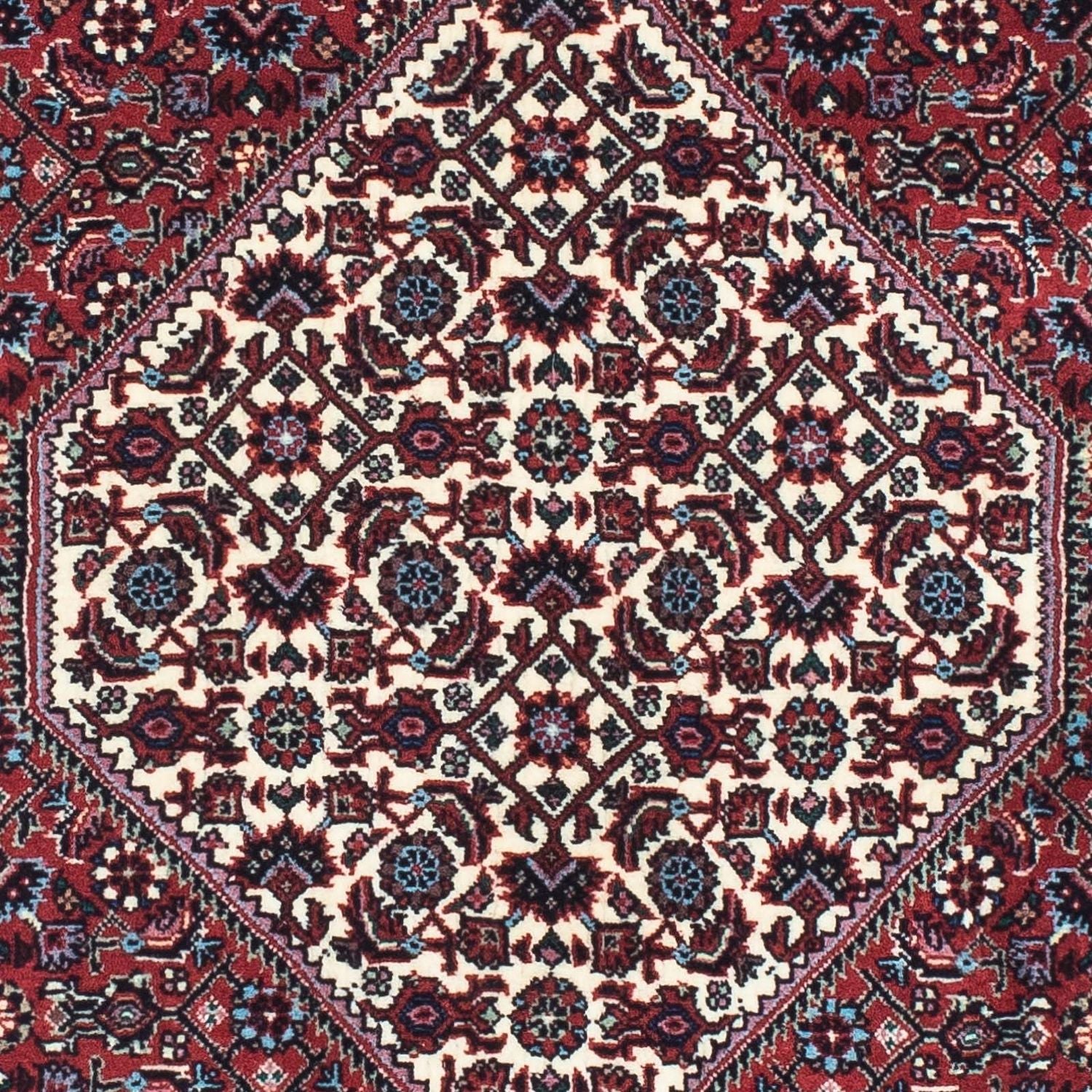 Alfombra de pasillo Alfombra persa - Bidjar - 198 x 75 cm - rojo