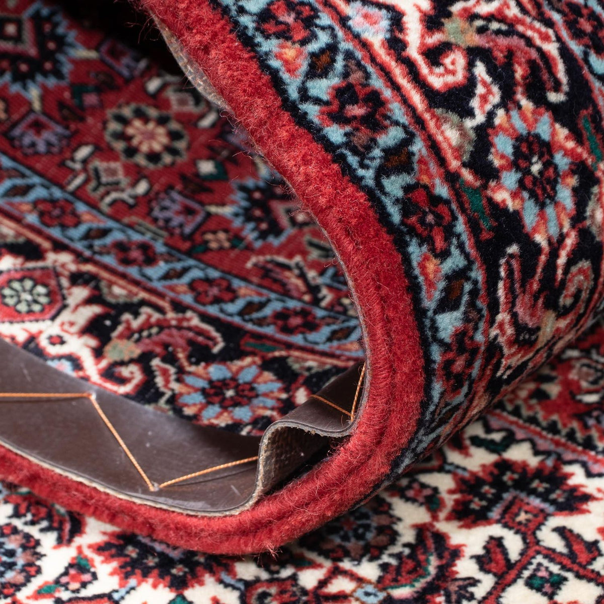 Alfombra de pasillo Alfombra persa - Bidjar - 198 x 75 cm - rojo